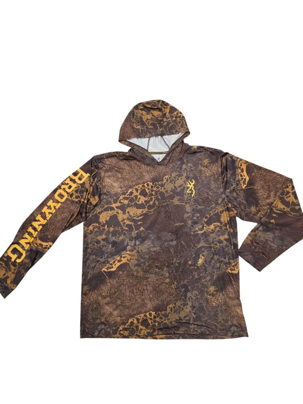 Browning Mens Camo Performance Hoodie XXL Polyester Hunting Outdoor